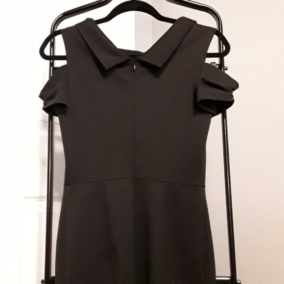 Black 60's style body-con wiggle dress - Picture 3 of 4